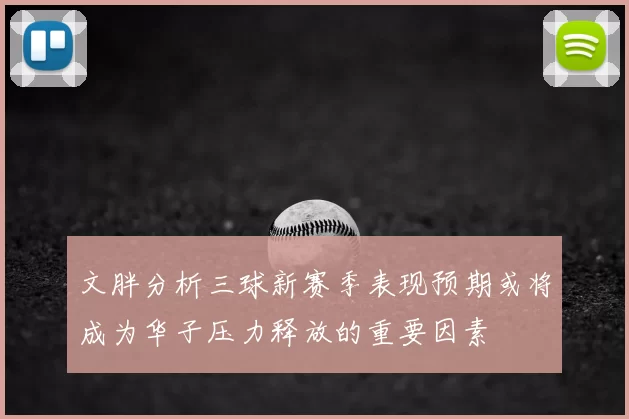文胖分析三球新赛季表现预期或将成为华子压力释放的重要因素